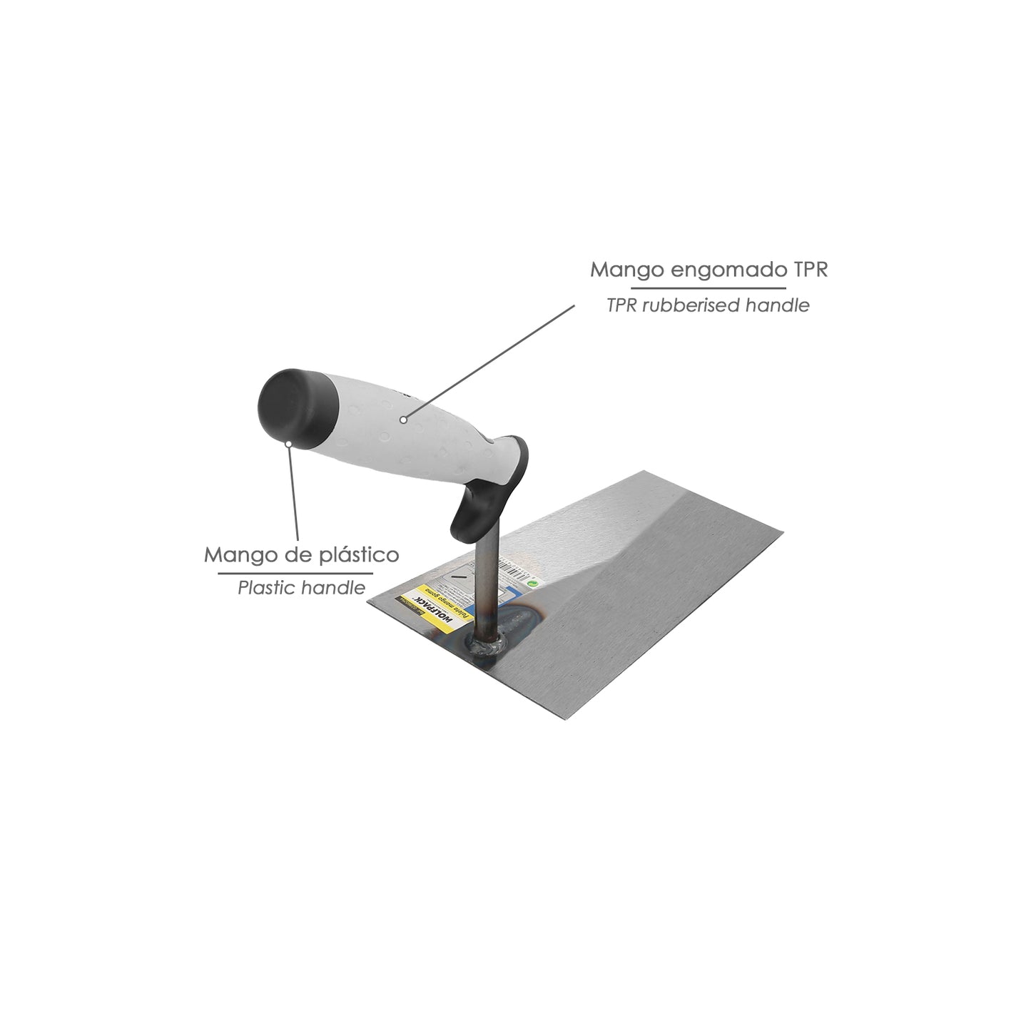 Cabo de borracha Wolfpack Plus Espátula 341-a/ 180 mm.