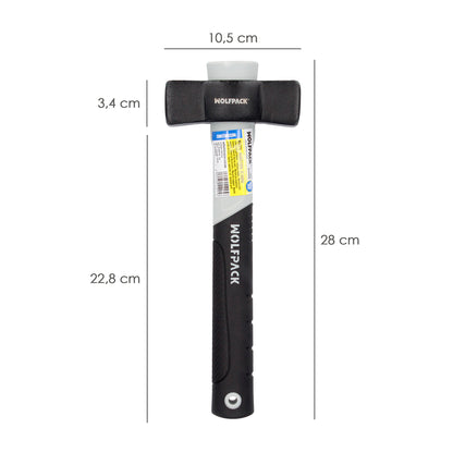 Maceta Mango Fibra Vidrio Mango Fibra Vidrio Con Empuñadura Antideslizante. 800 Gramos 28 cm.