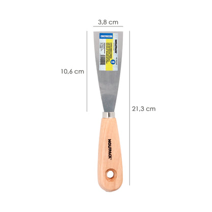 Espatula Mango Madera Hoja Acero 40 mm. Espatula Yeso, Espatula Pintor, Espatula Masillas, Espatula Pladur, etc.