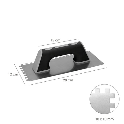 Peine Profesional Mango Polipropileno 280x120 mm. Dientes 10 x 10 mm.