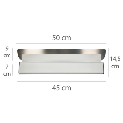 Llana Aluminio / Acero Inoxidable Para Yeso 50 cm.
