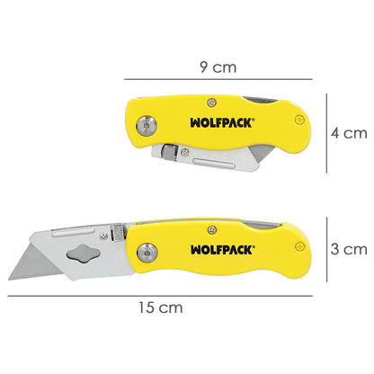 Cutter Plegable Hoja Trapezoidal 155 mm.