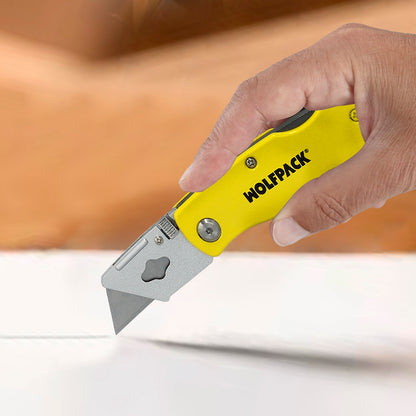 Cutter Plegable Hoja Trapezoidal 155 mm.