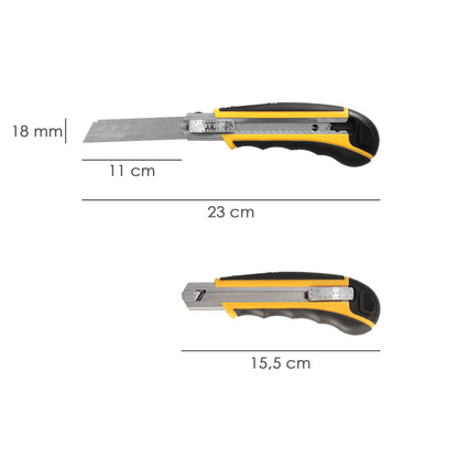 Cutter Profesional 18mm Con 8 Hojas Acero Sk5