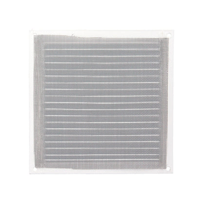 Rejilla Ventilación Aluminio Con Mosquitera Atornillable 175 x 175 mm. Color Blanco