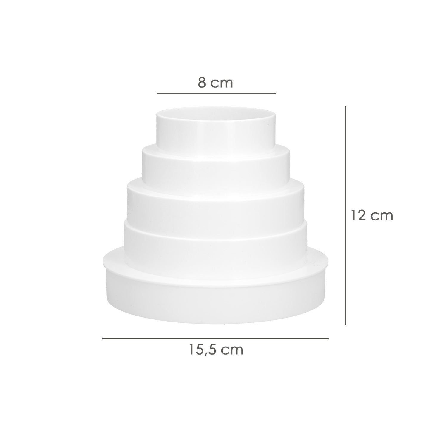 Conector Reductor Ventilación 80-150mm