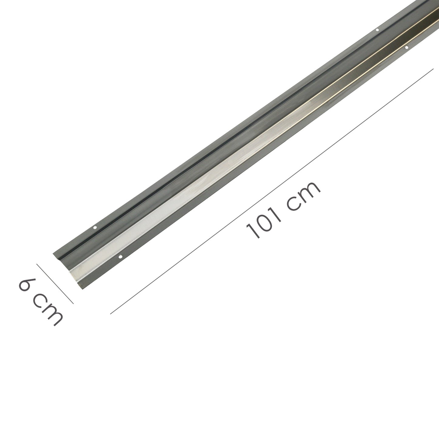 Grampo de Cabo Aparafusado Inox 1 Metro.