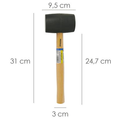 Macete de Borracha Preta 500 gramas