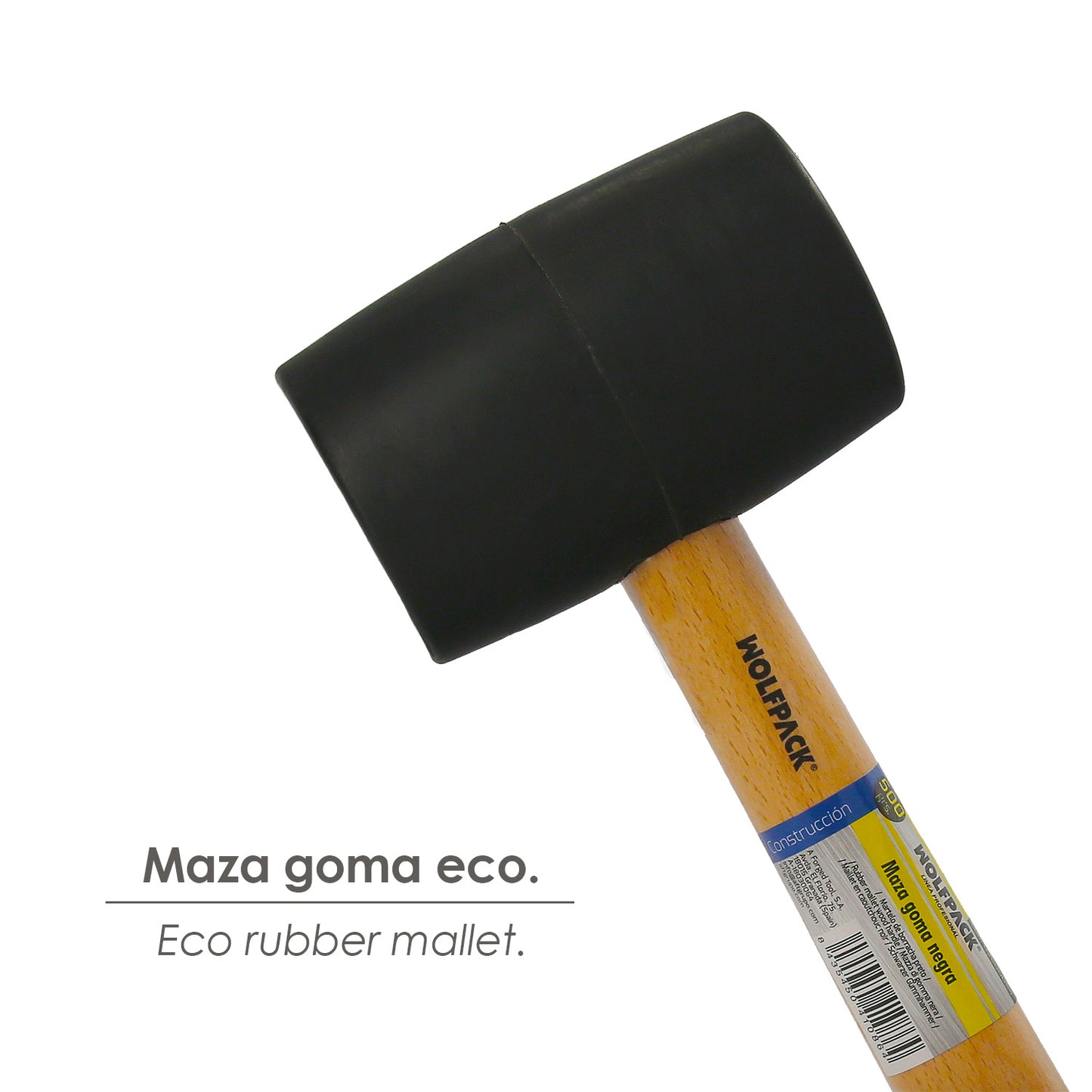 Macete de Borracha Preta 500 gramas