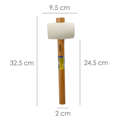 Macete de Borracha Branca 500grs