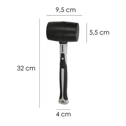 Macete de Borracha Fibra de Vidro Cabo 500 Grms