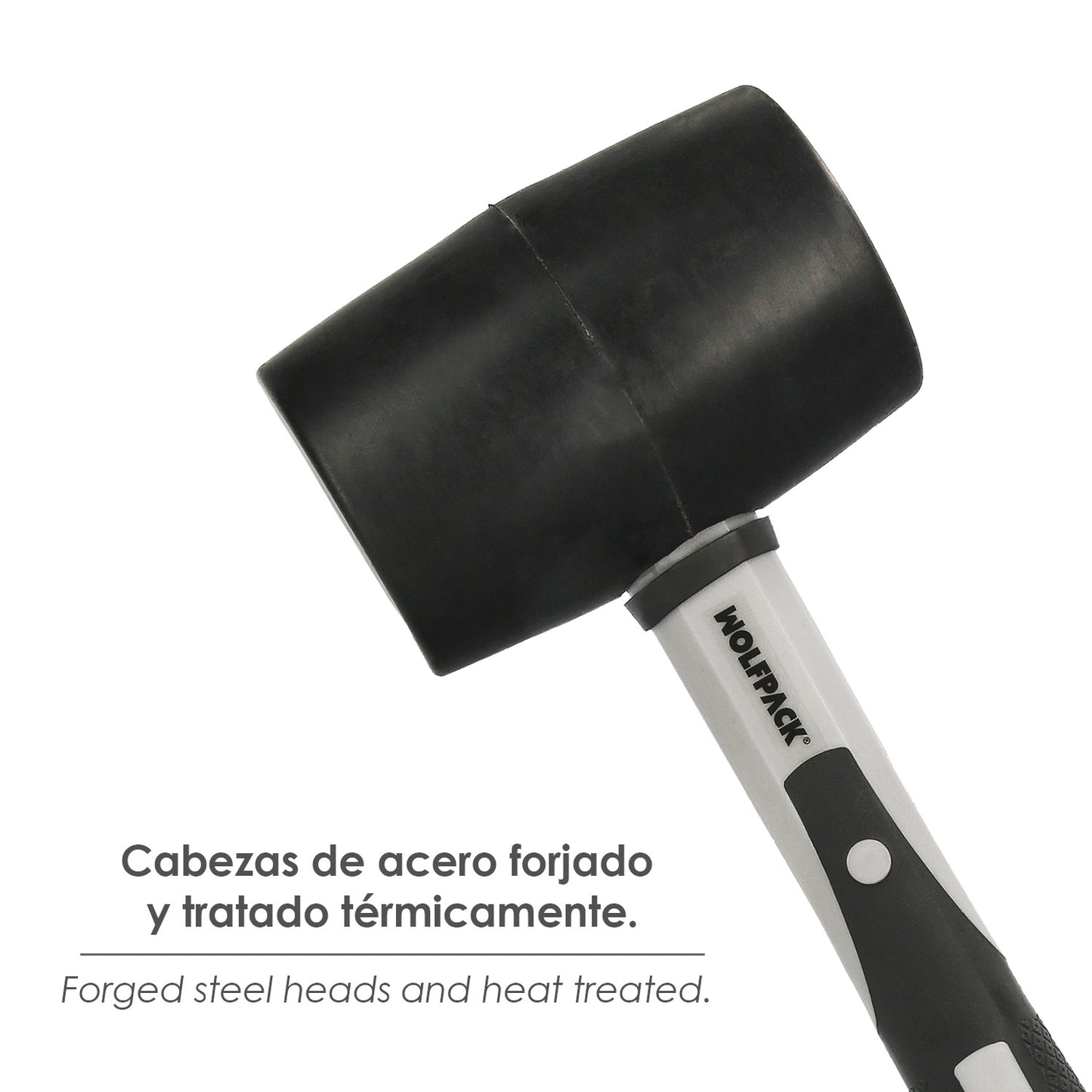 Macete de Borracha Fibra de Vidro Cabo 500 Grms