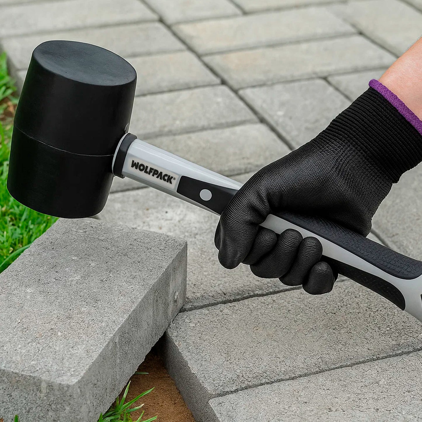 Macete de Borracha Fibra de Vidro Cabo 500 Grms