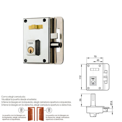 Yale Lock 10-hn/Direita