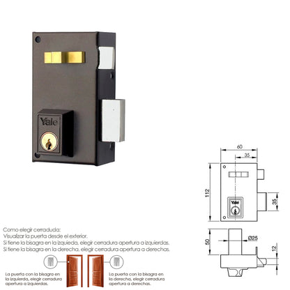 Yale Lock 56-a/hpr/60/Direita