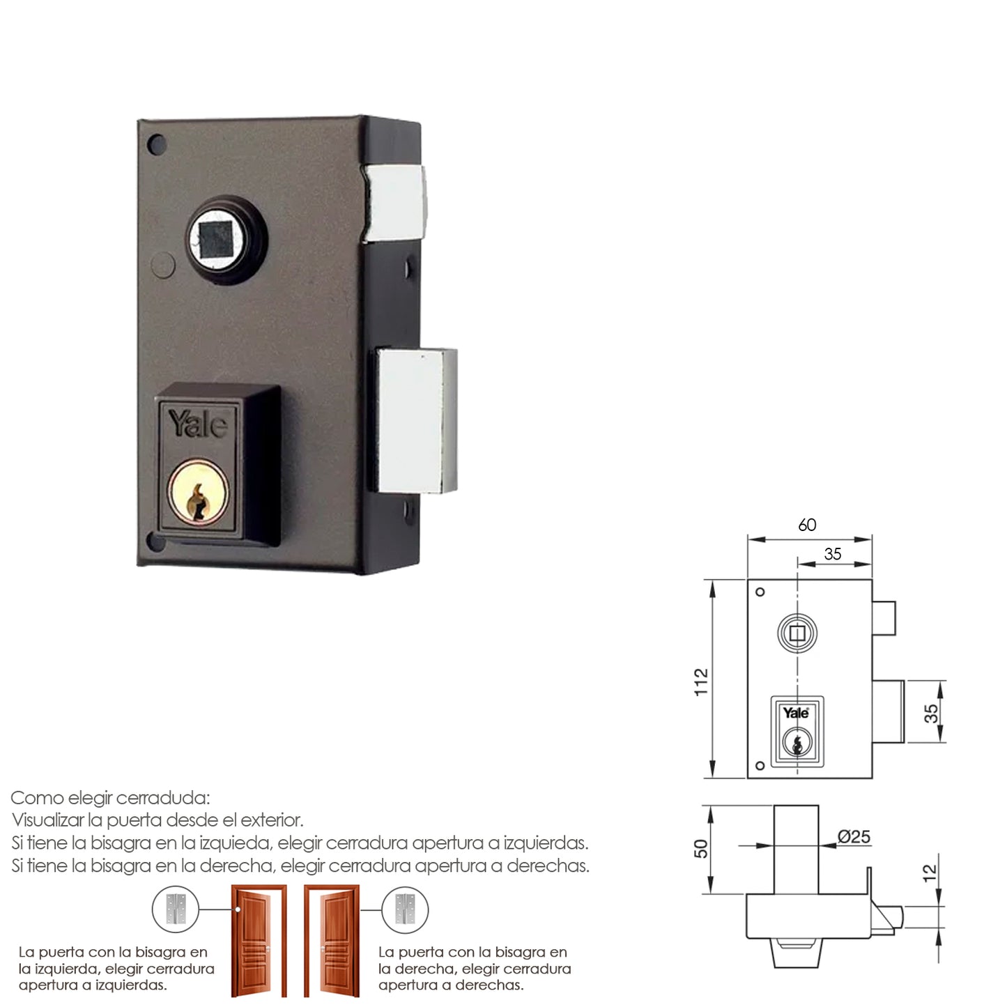 Yale Lock 56-b/hp/60/Direita