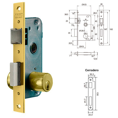 Cerradura Tesa 2000-hl/30