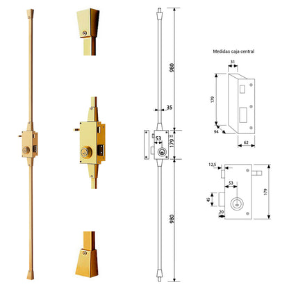 Cerradura Tesa Seguridad TS30 /t6/IAE Izquierda