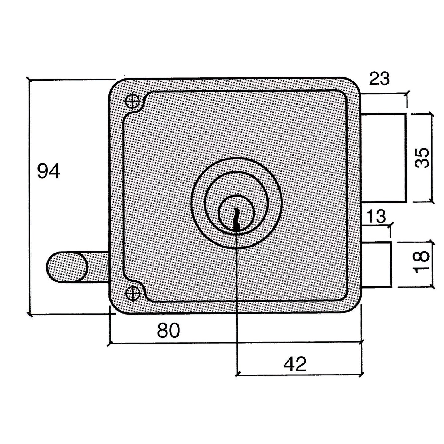 Cerradura Ucem 4125-hb/10/ Derecha