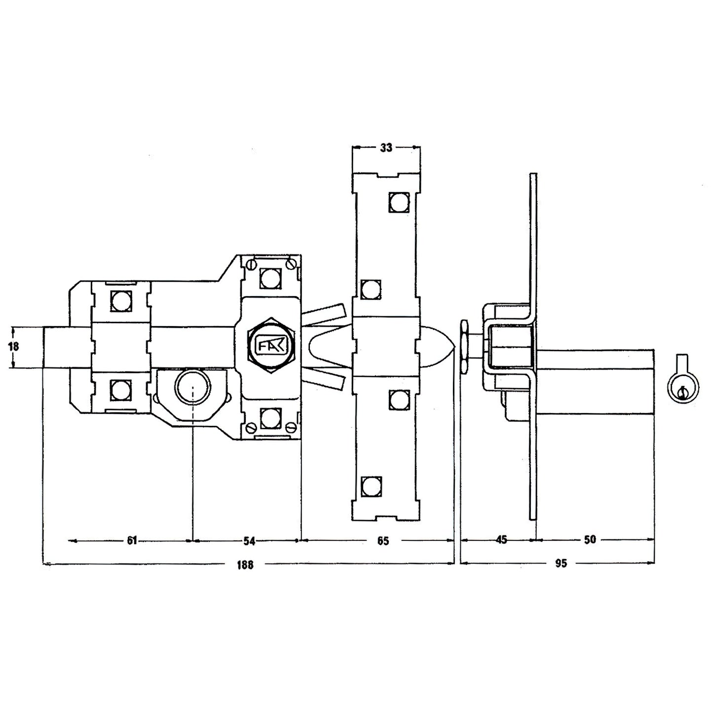 Parafuso Fac 303-l/115-p/ Direito