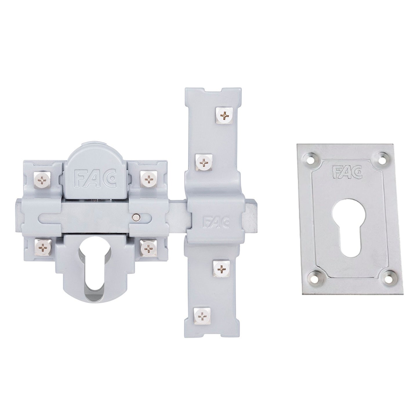 Cerrojo Fac 311-l/ 80 Plata Sin Cilindro
