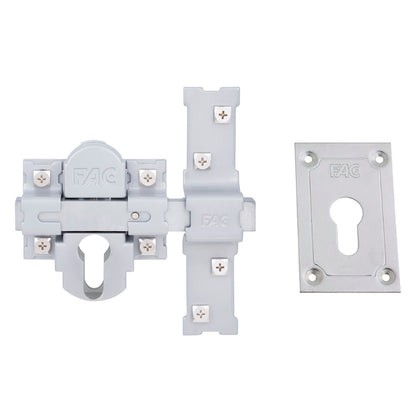 Cerrojo Fac 311-l/ 80 Plata Sin Cilindro
