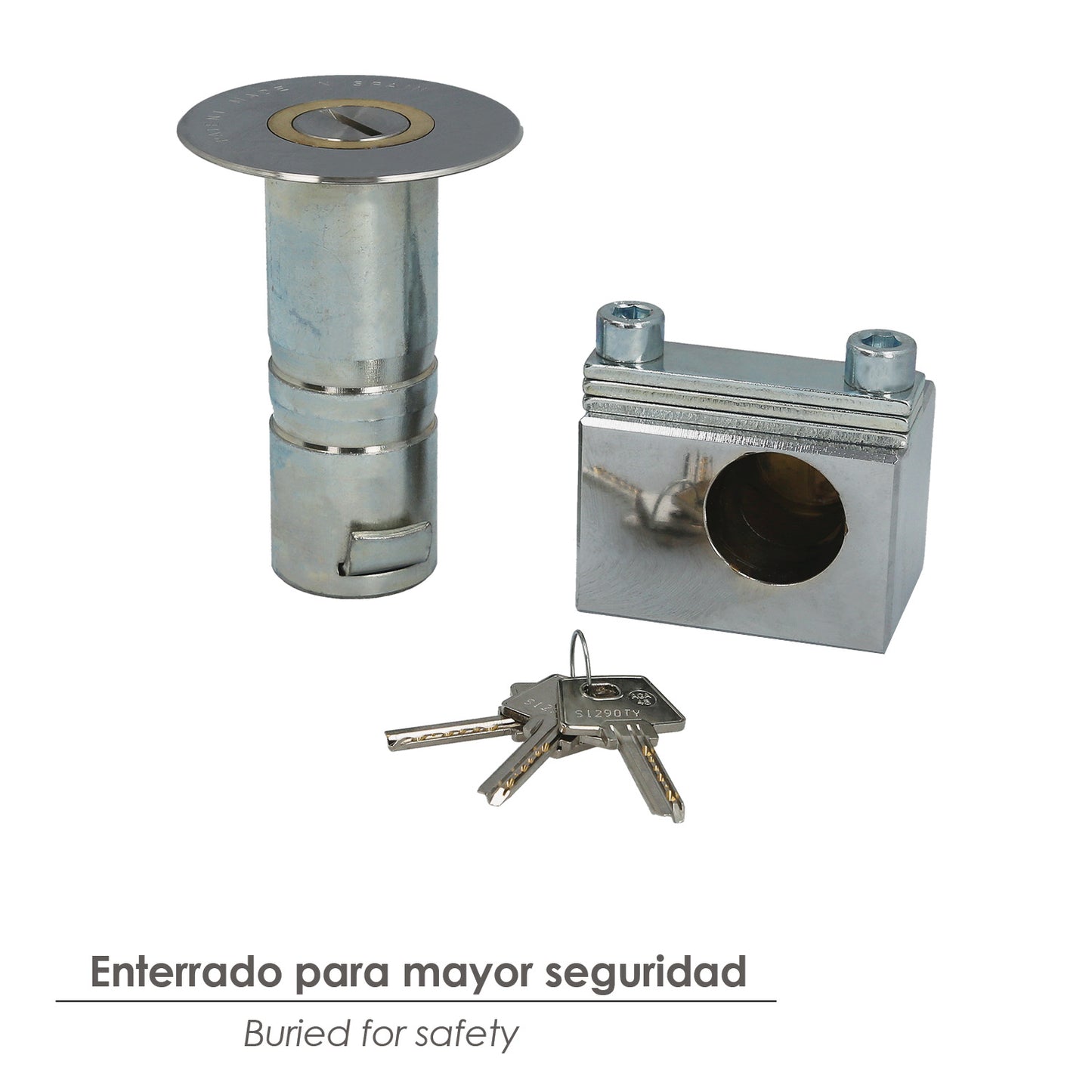 Cadeado embutido Chave plana C-1 Fêmea