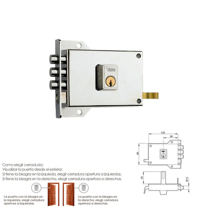 Cerradura Yale    7-HN Izquierda