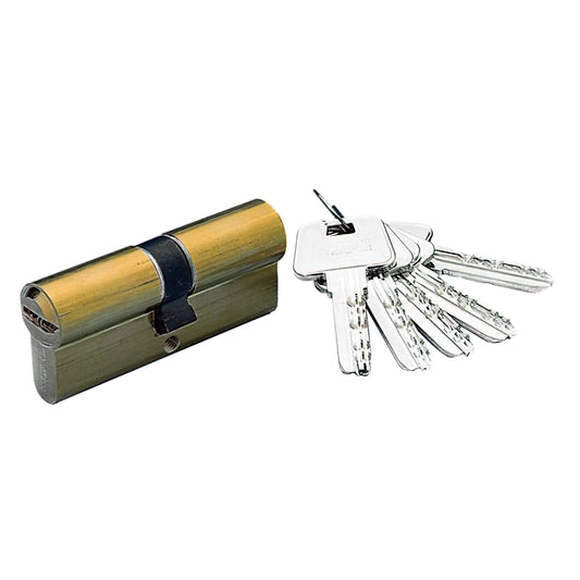 Cilindro de segurança Yale YL-6 35x45/r15,0 banhado a latão