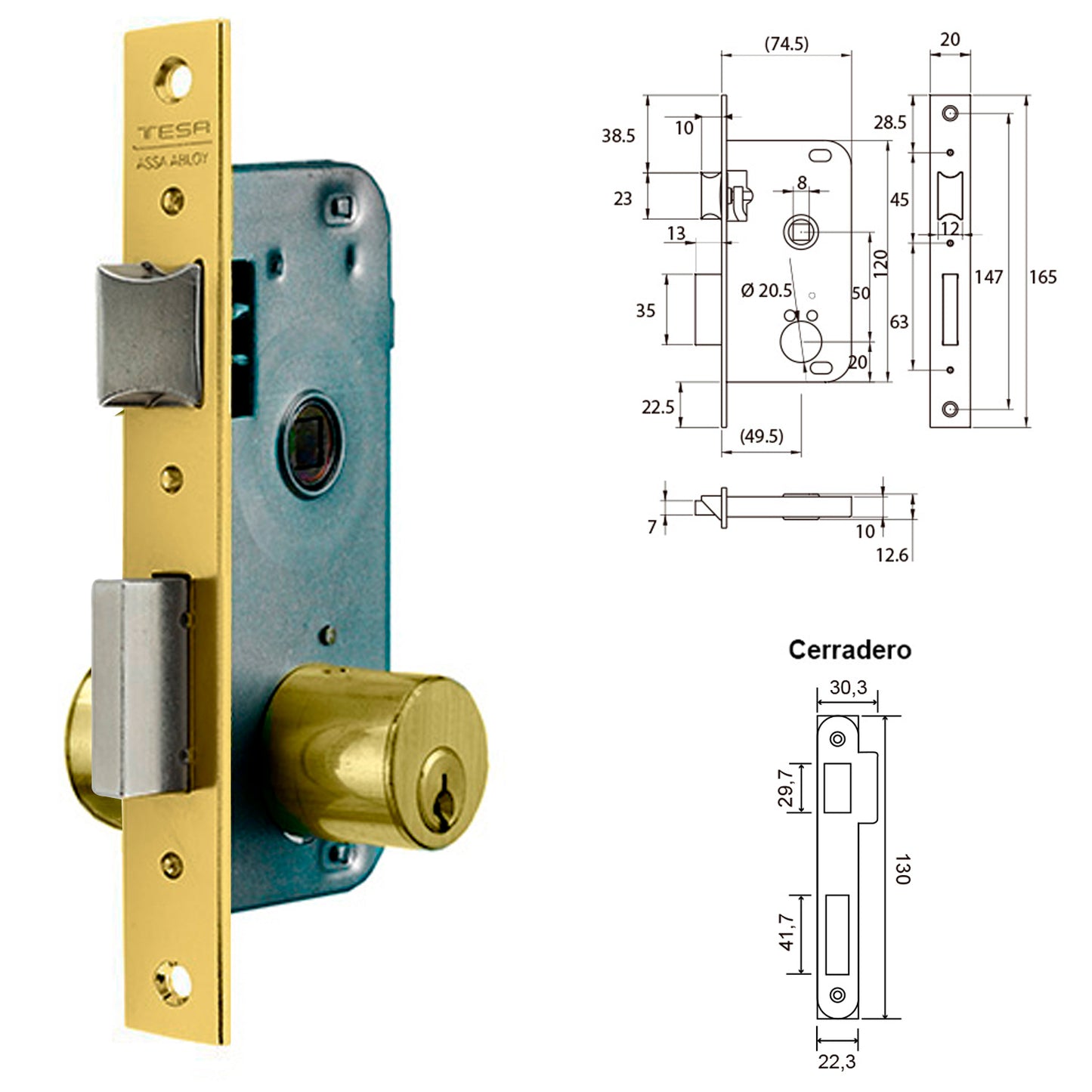 Fecho Tesa 2000-hl/50