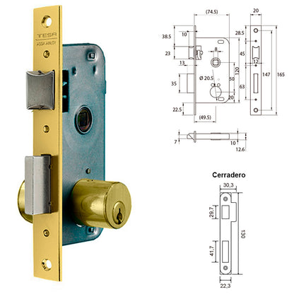 Fecho Tesa 2000-hl/50