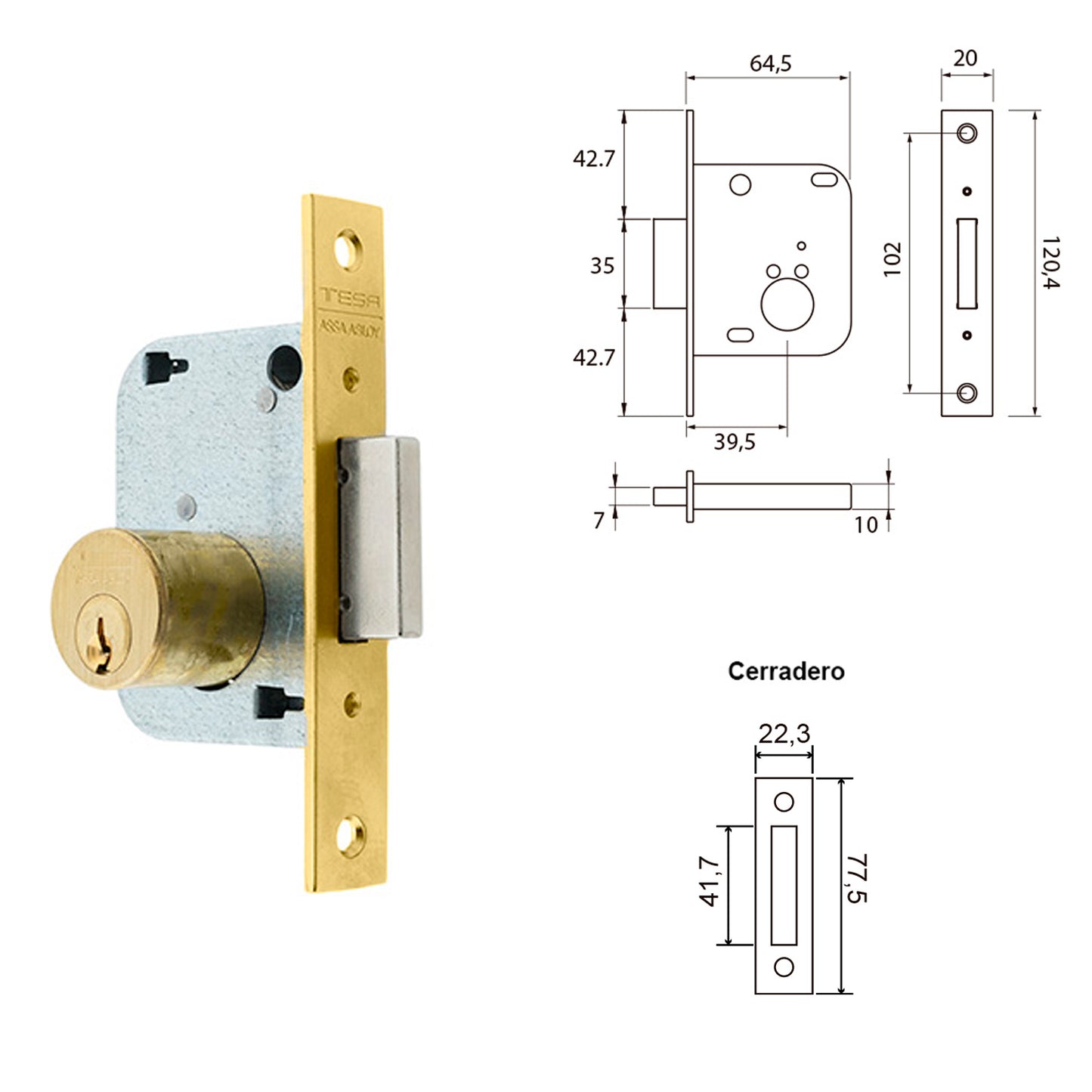 Fecho Tesa 2001-hl/40