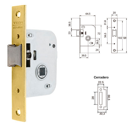 Cerradura Tesa 2005-hl/40