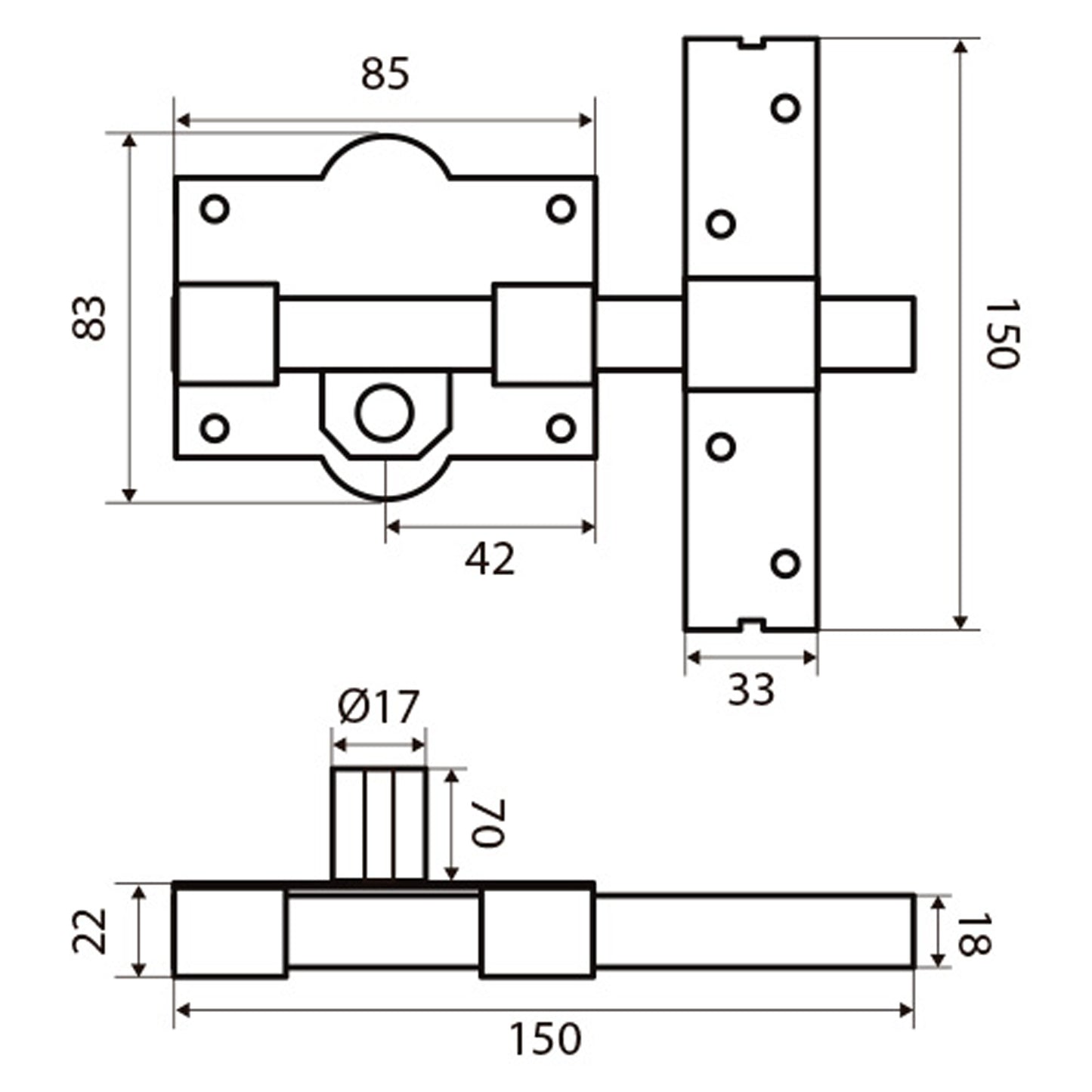 Bolt Fac 301-r/ 80-n Bulb 70