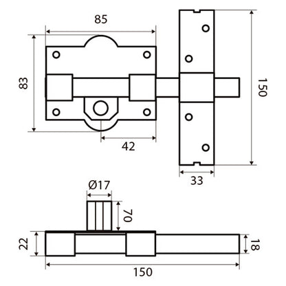 Bolt Fac 301-r/ 80-n Bulb 70