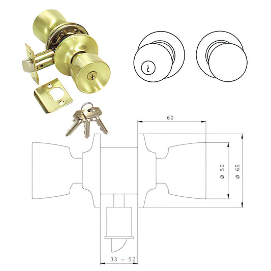 Botão Tesa 3502-LM/60/70