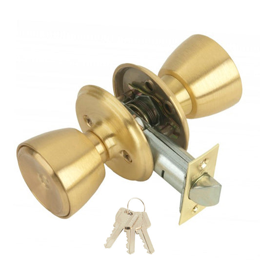 Botão MCM 508 com entrada de chave em latão 60 mm.