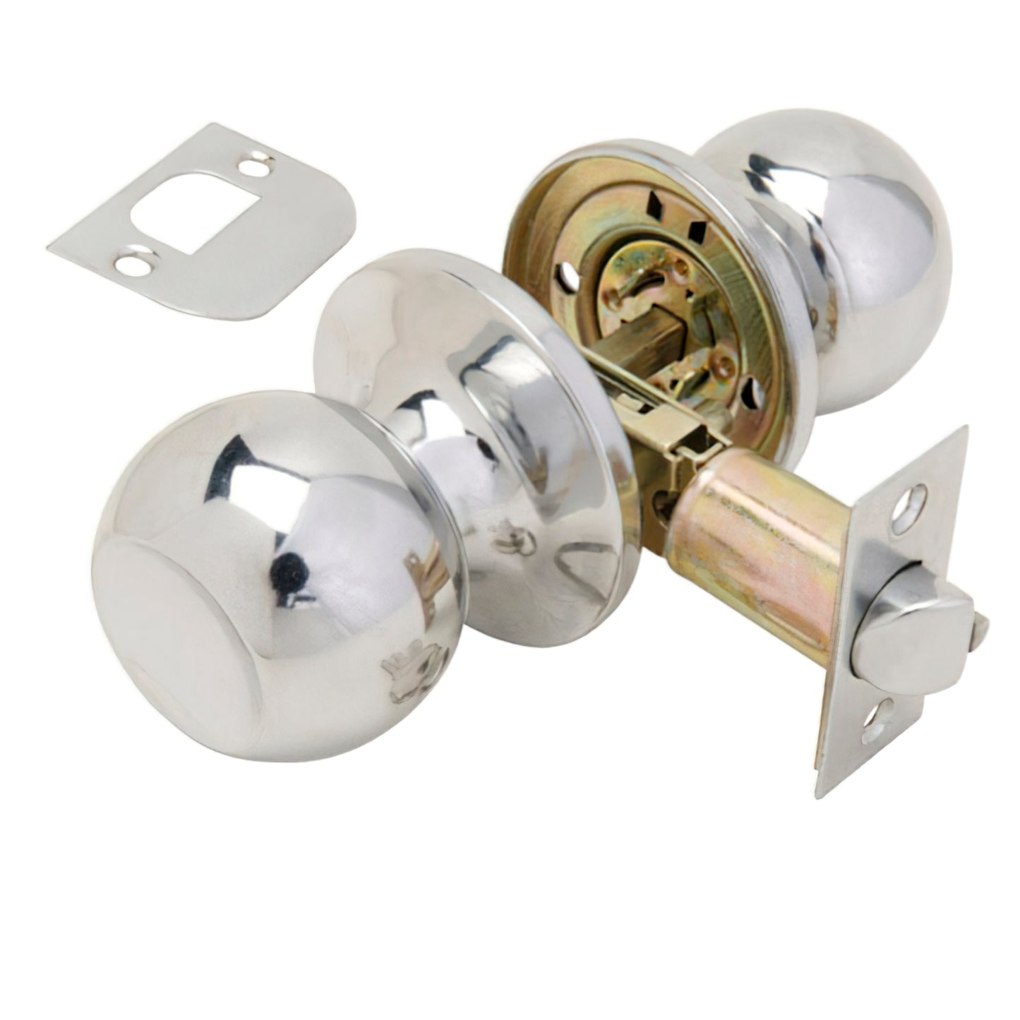 Maçaneta simples Chrome Wolfpack para corredor