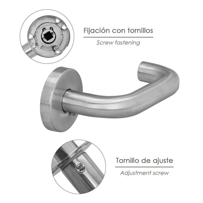 Juego Manillas Para Puertas "Rodano"