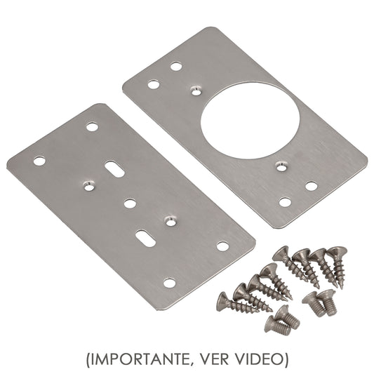 Placas de reparação de dobradiças de copo 4,7x9 cm. 2 pedaços. Placa de reparo de portas, Placa de reparo de dobradiças de móveis