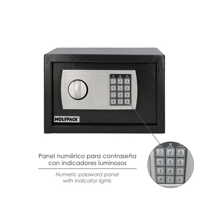 Caja Fuerte Sobreponer Electrica 31x20x20 cm.