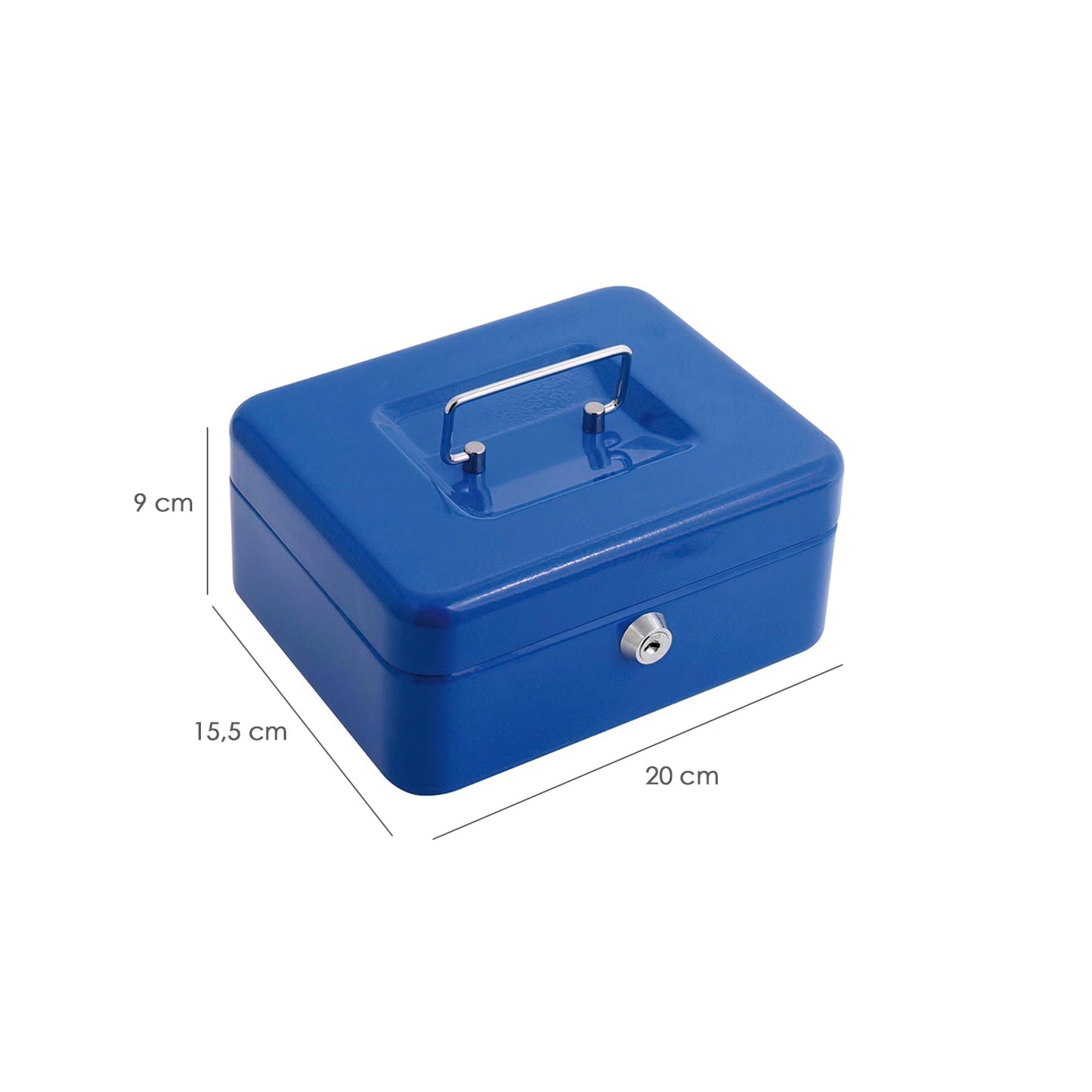 Caja Caudales Wolfpack  Pintada Nº 2   200x155 mm. Con Bandeja Interior