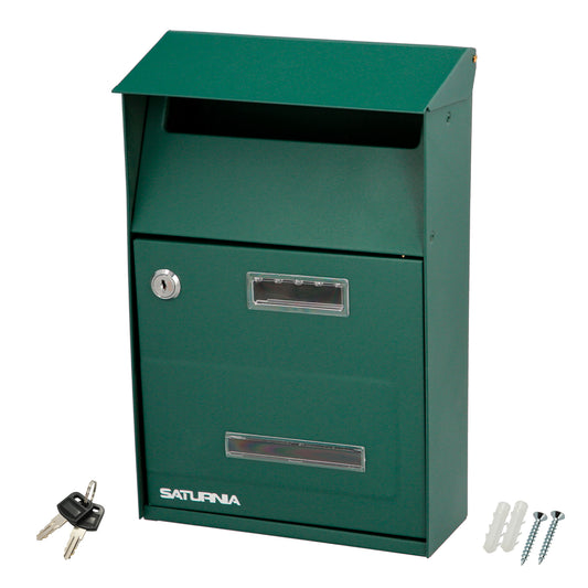 Caixa de correio exterior verde country 215 x 320 x 105 mm.