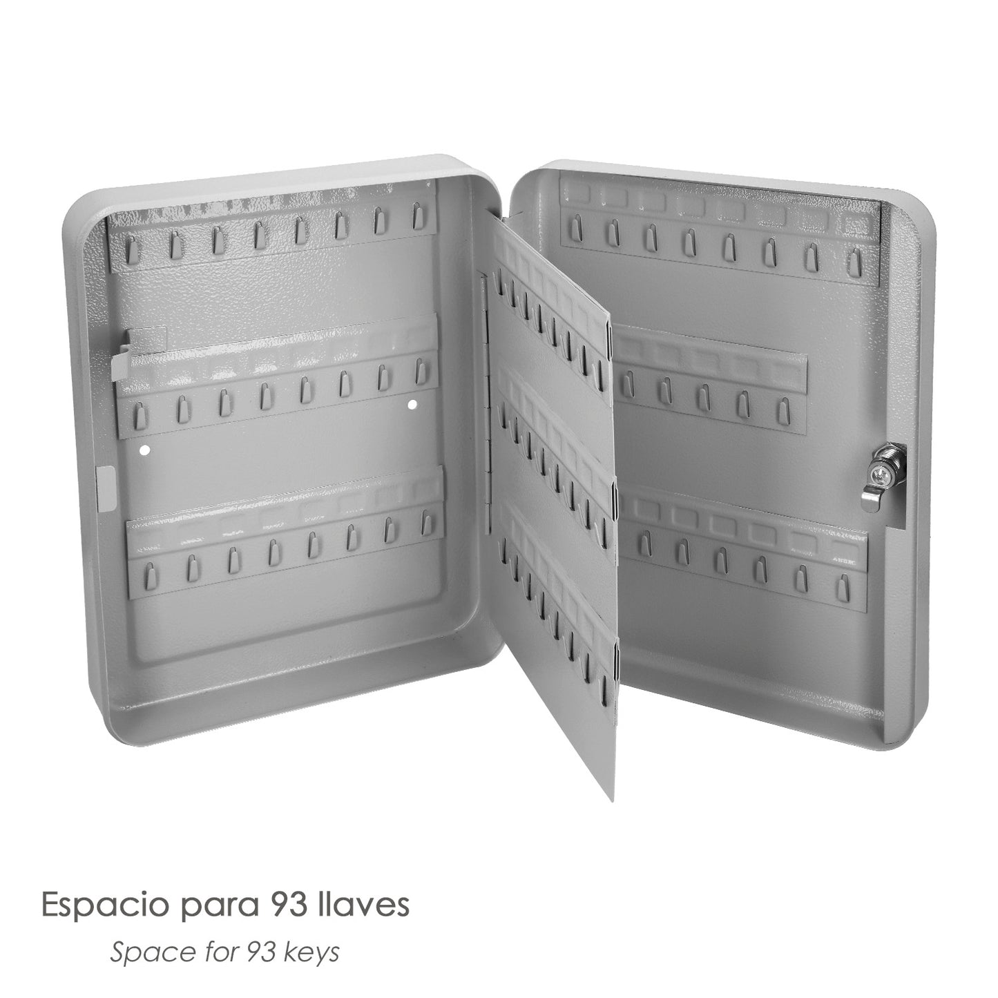 Armario De Seguridad Para Llaves Para 93  Llaves, Etiqueteros Incluidos. Armario Seguridad Llaves, Armario Llavero, 6x24x30 cm.