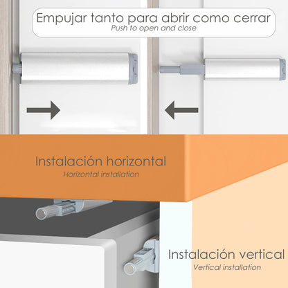 Feche o ímã para a pressão magnética da porta do guarda-roupa. Pacote de 2 peças de fechadura de porta, fechadura de gaveta, fechadura de móveis, fechadura de amortecedor