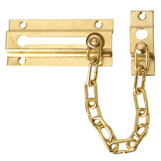Corrente de segurança de porta de latão (bolha 1 peça)