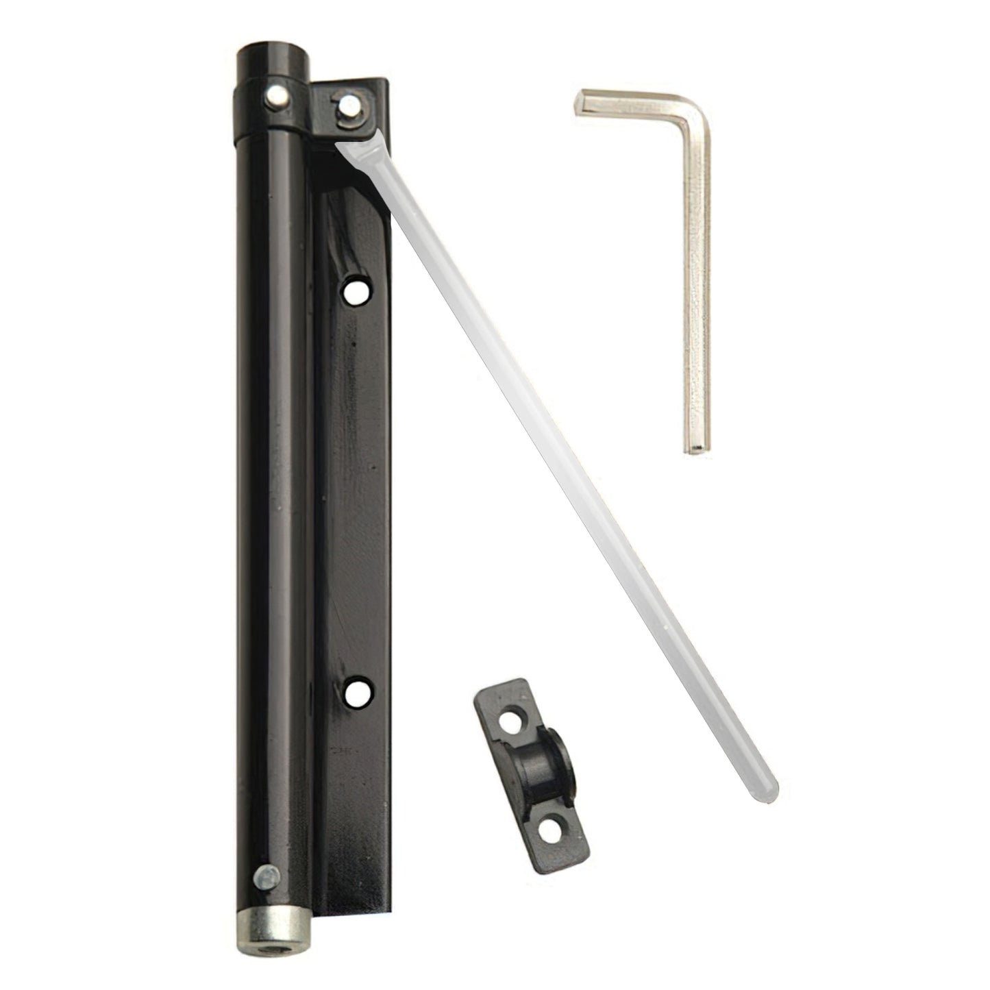 Muelle Puerta Wolfpack Aluminio Anodizado Negro (Blister 1 Pieza)