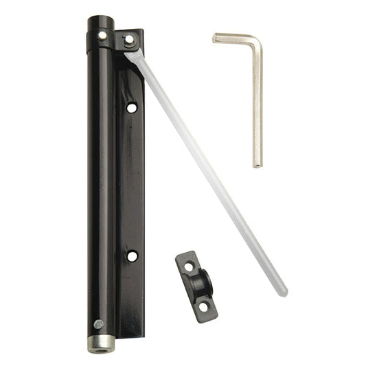 Mola de porta Wolfpack Alumínio anodizado preto (Blister 1 peça)