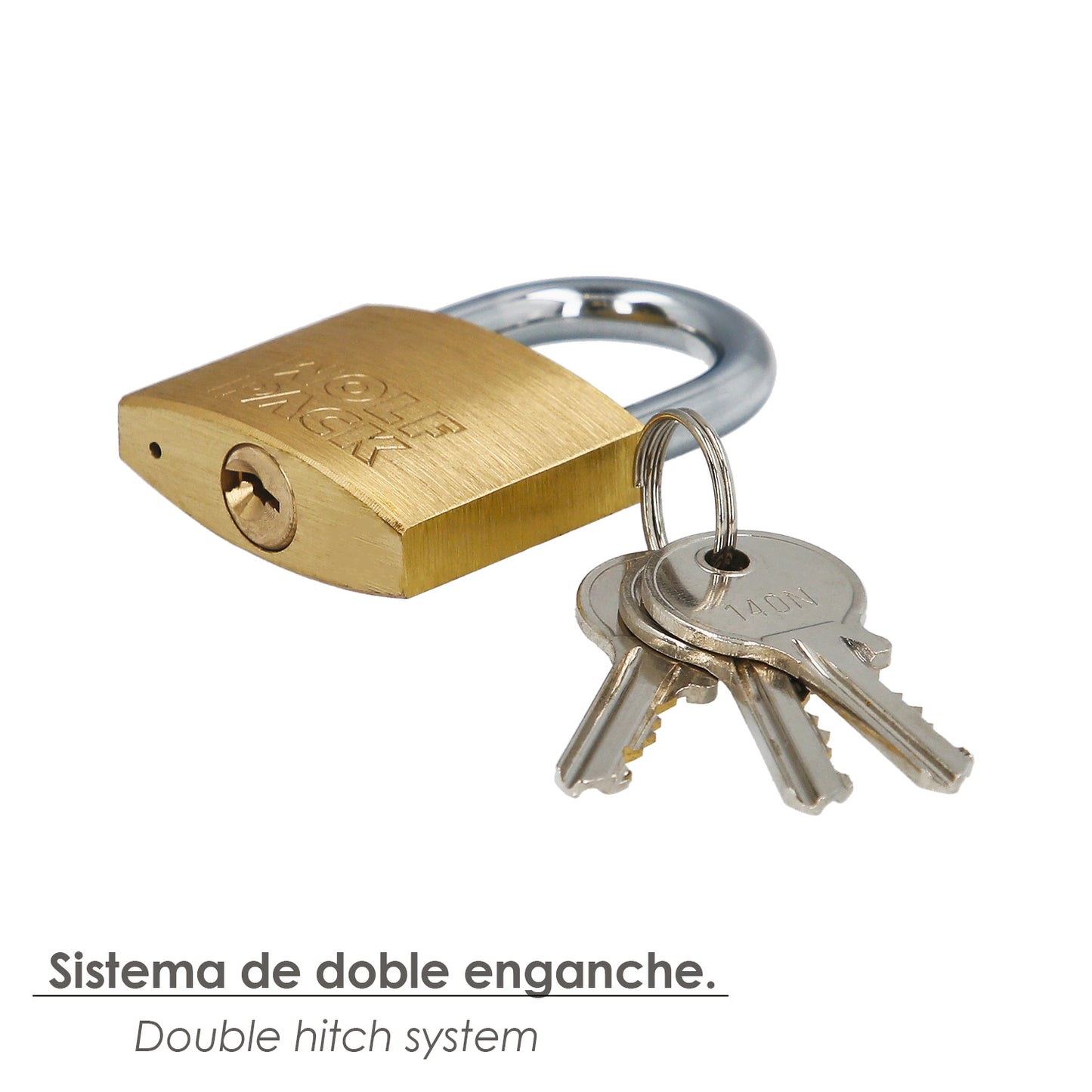 Latão Cadeado Normal Arch Keyed Igual 40 mm. nº 1