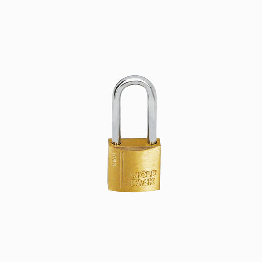 Cadeado de Latão com Arco Longo 20 mm. Arco Endurecido. Cadeado de mala, cadeado de armário, cadeado de porta